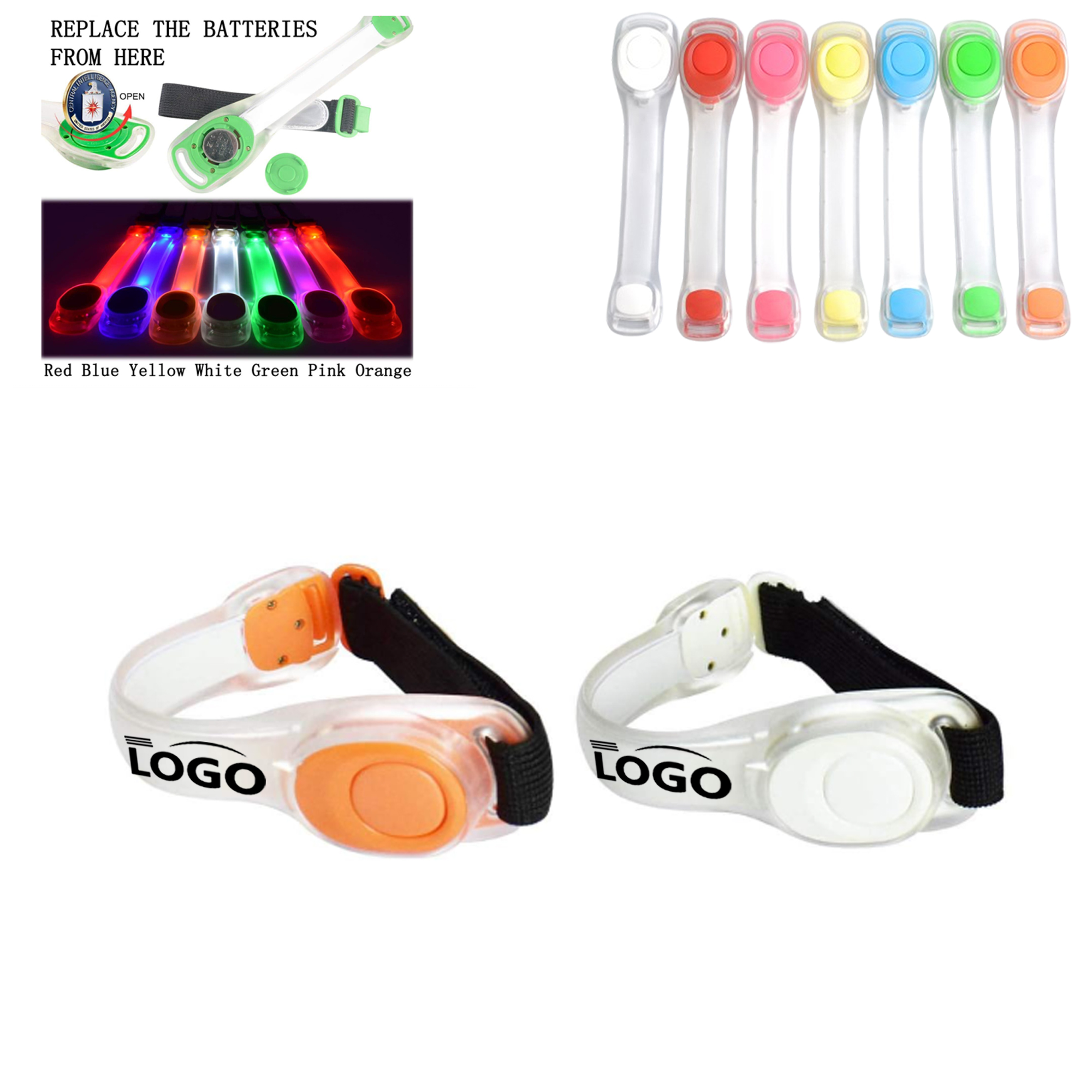 Led Luminous PVC Arm Strap With Your Logo 3
