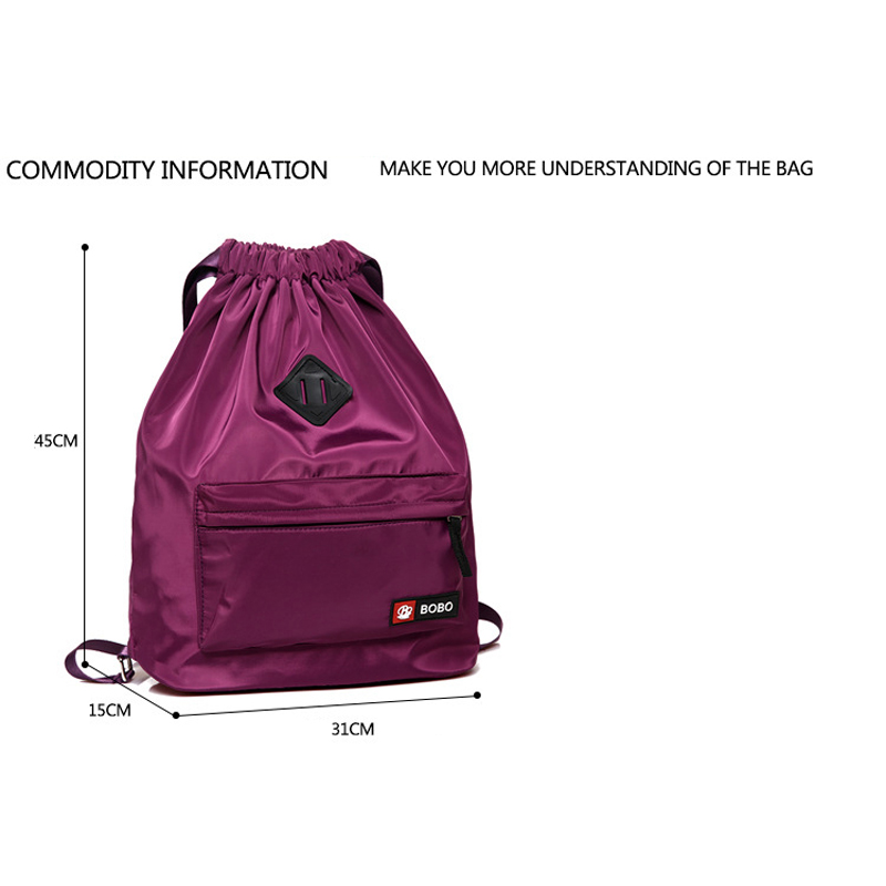 Nylon Drawstring Backpack Cinch Bag 7