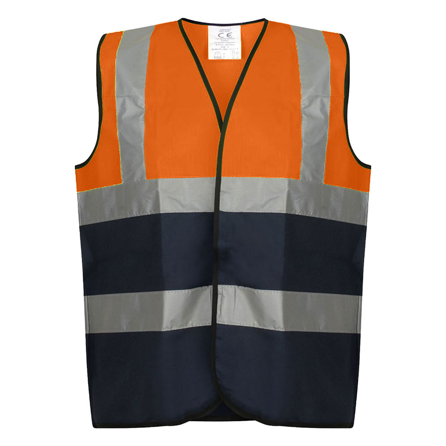 VISIPRO Unisex Hook & Loop Reflective Colorblock Safety Vest