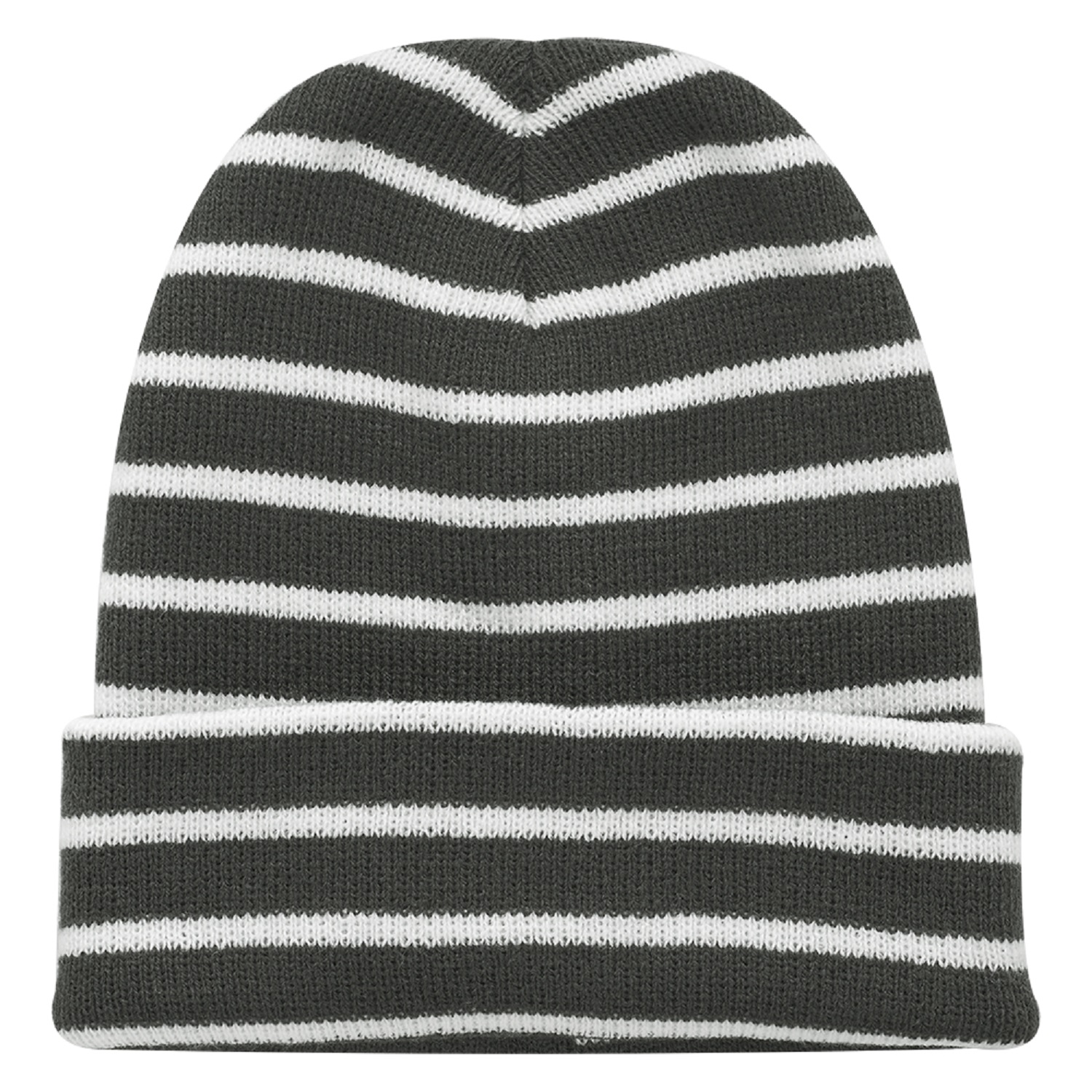 Striped Acrylic Knitted Beanie 1