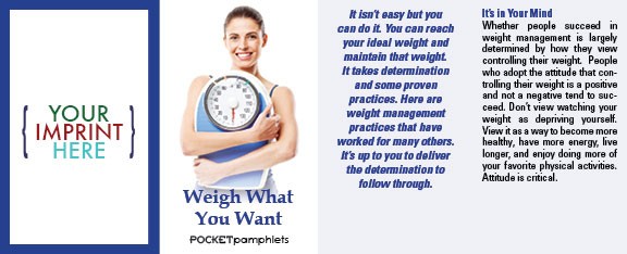 POCKET PAMPHLET - Weigh What You Want Pocket Pamphlet 2