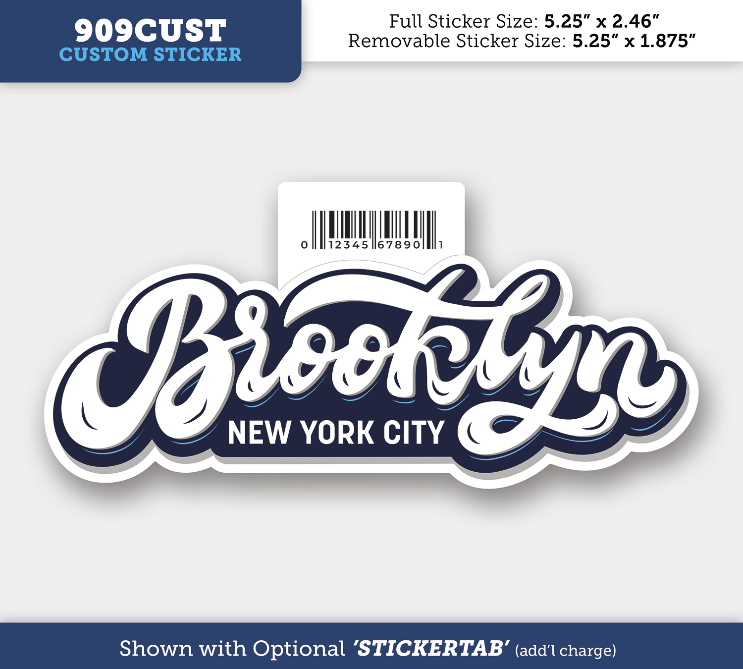 Permanent Outdoor Sticker - 9 to 10 Square Inches 1