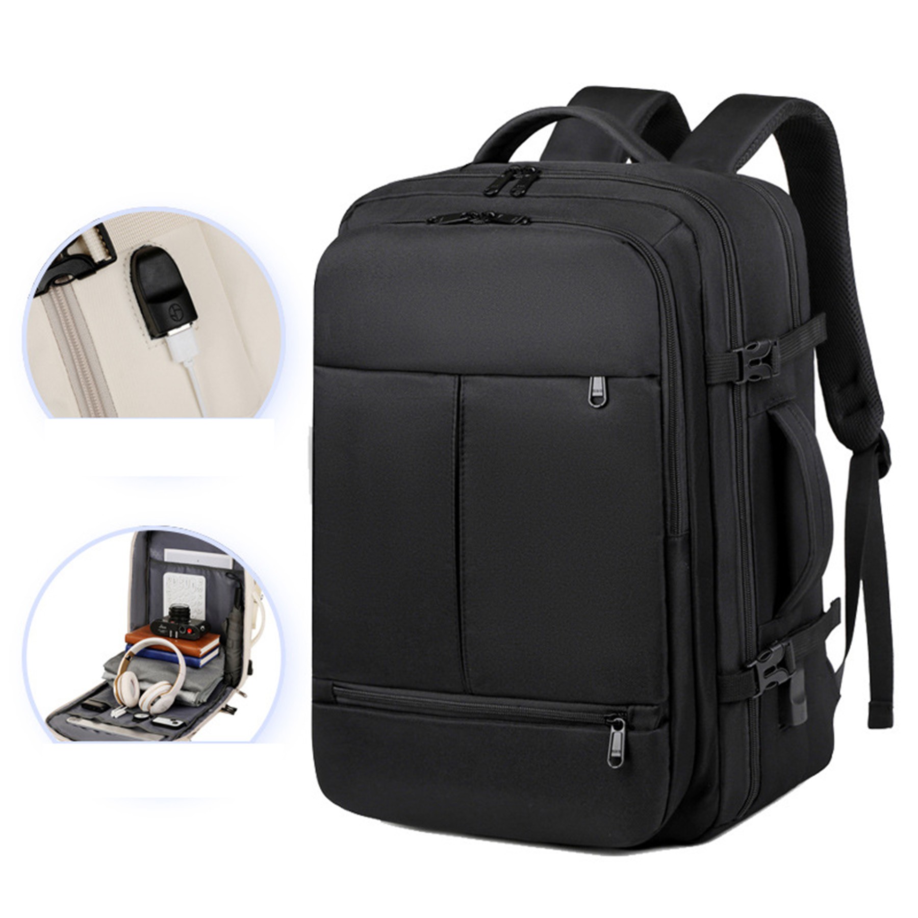15.6" Computer Backpack Bag Travel Laptop Back Pack Business Expandable Bag for Men and Women 2