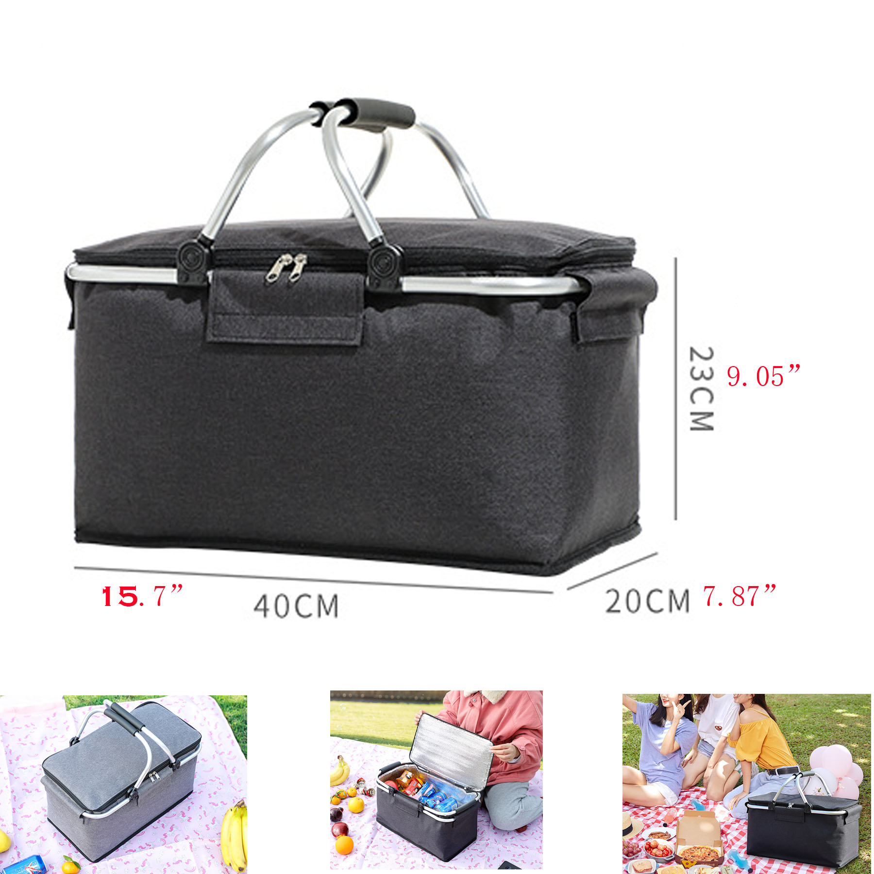 Insulated Cooler Basket Portable 2