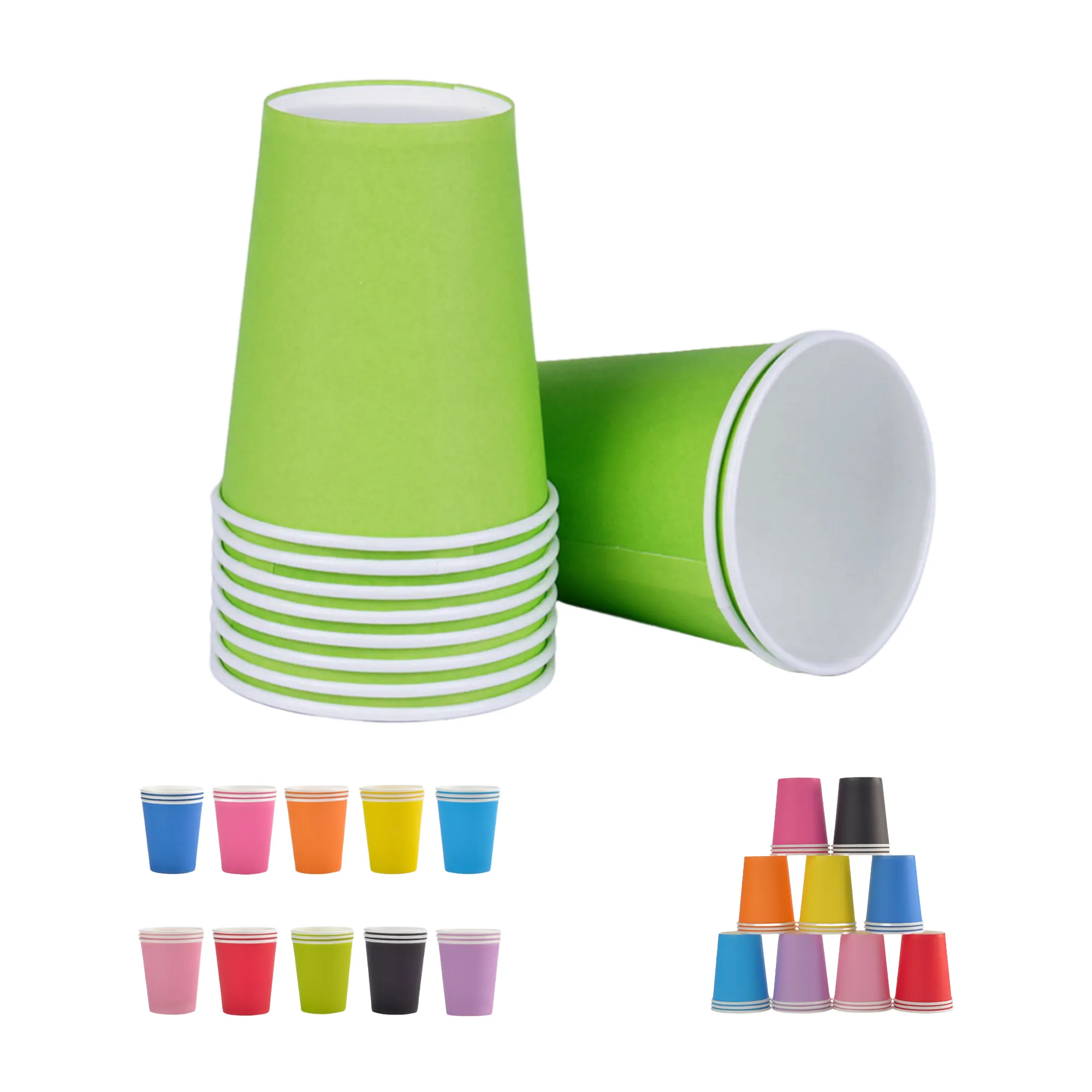 8.5 Oz Colored Disposable Paper Cup 1
