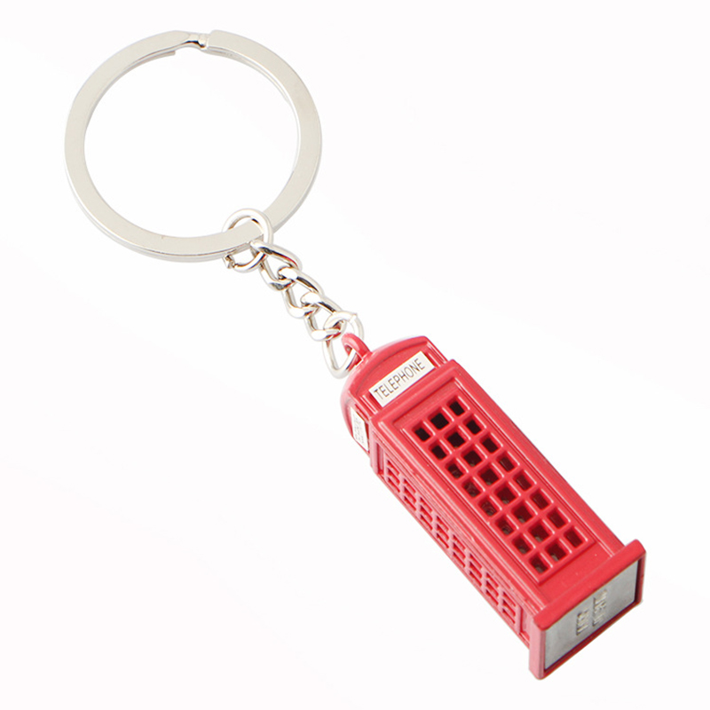Creative Telephone Booth Keychain 5