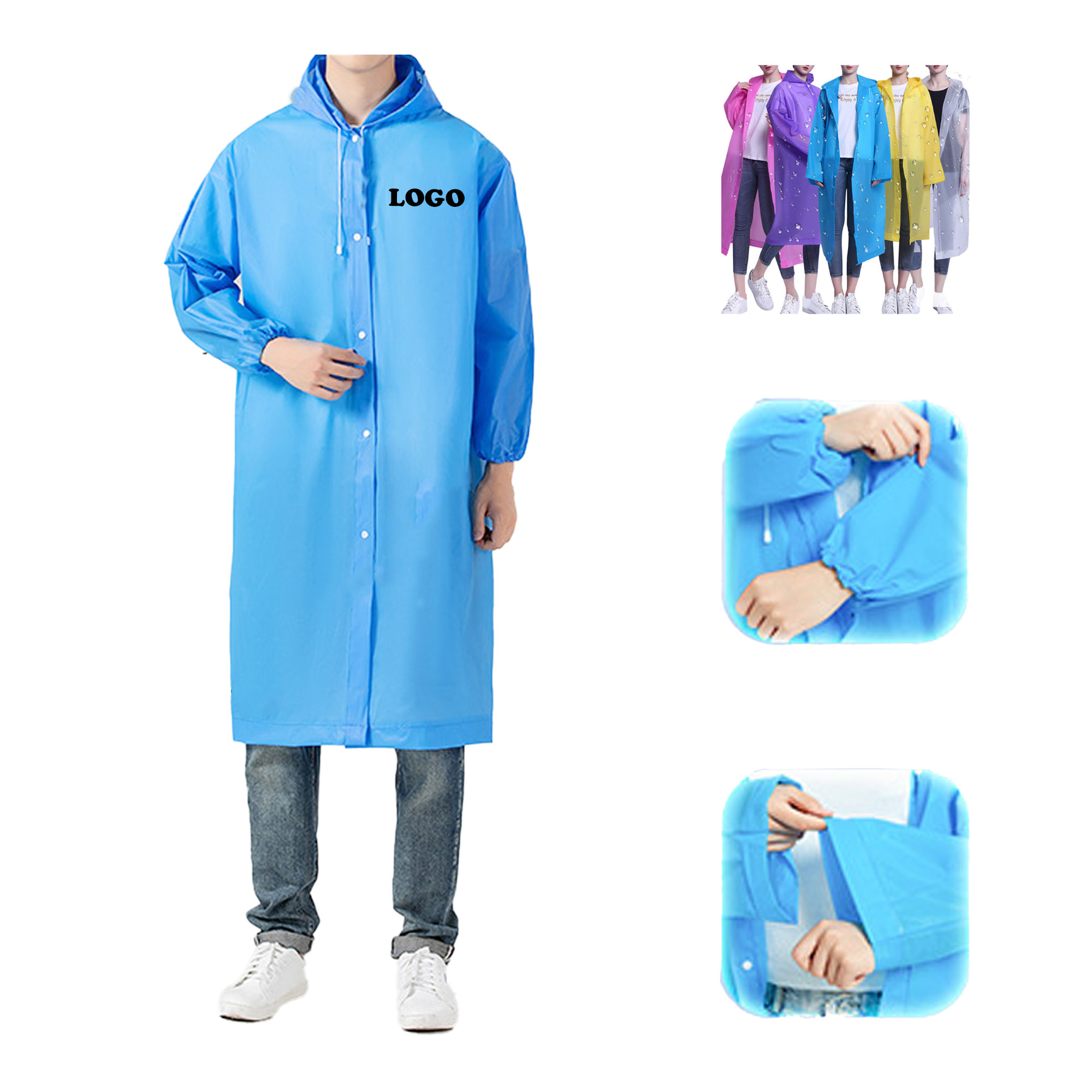 MOQ 50 pcs EVA Rain Gear 3