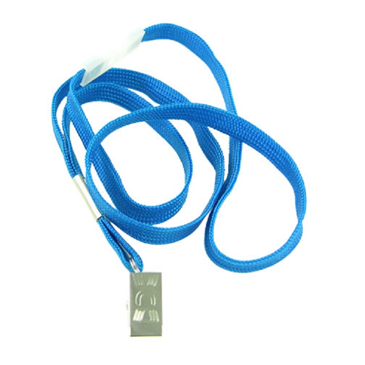 3/8" x 36" Flat Nylon Breakaway Lanyard with Bulldog Clip 5