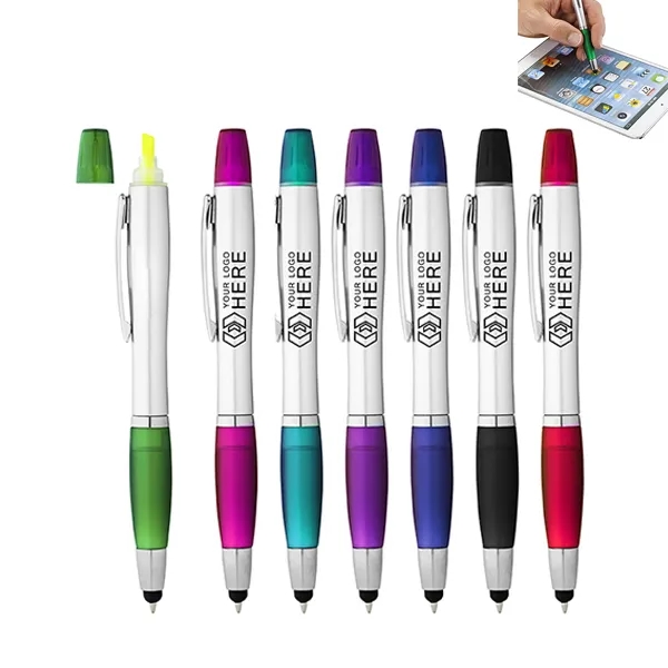 Multifunction Stylus Pen with Highlighter 1