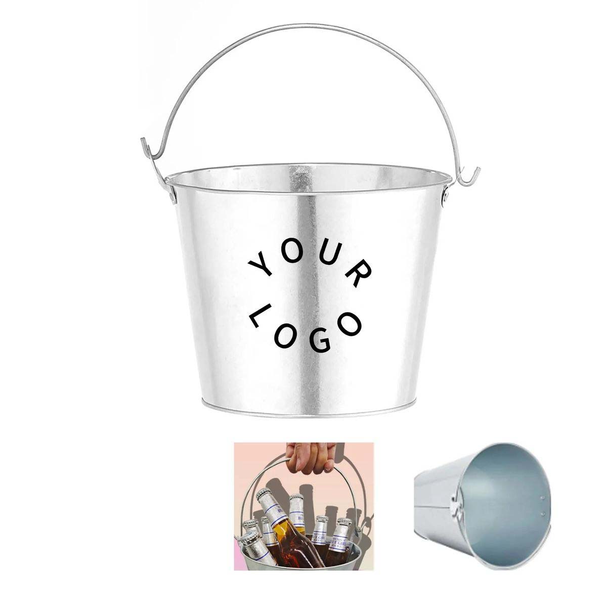 Galvanized Metal Champagne Ice Bucket for Parties 2