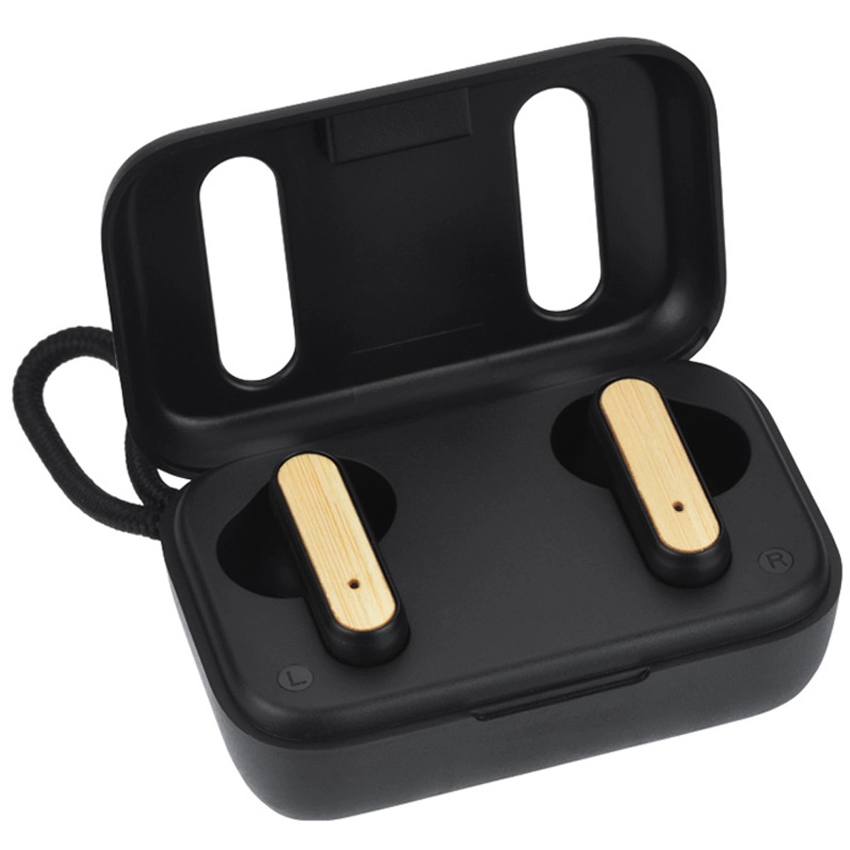 Custom Bamboo True Wireless Auto Pair Ear Buds 6