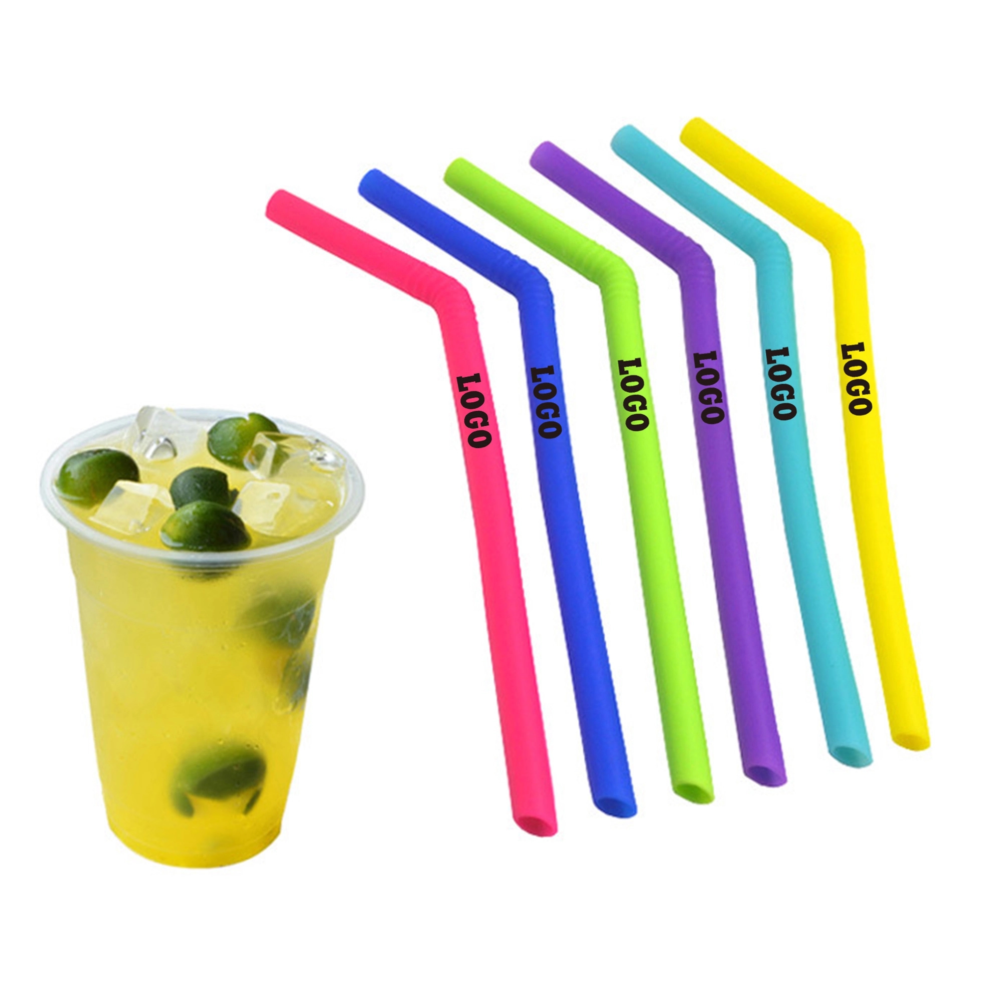 Silicone Bendy Straws Reusable 4