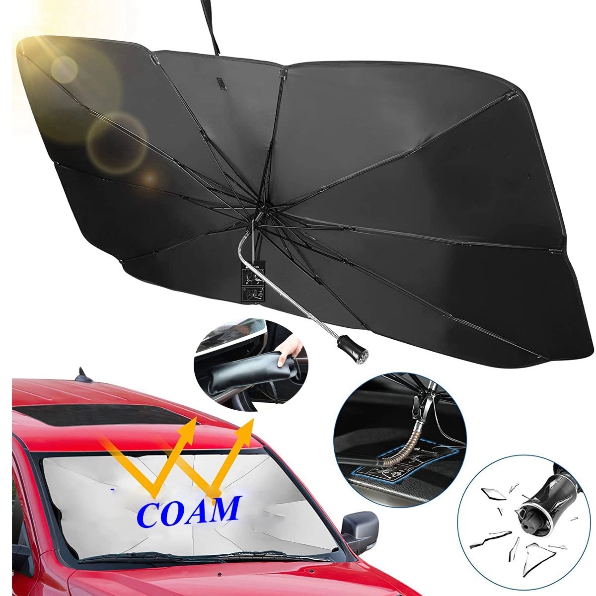 Car Windshield Sun Shade Umbrella 2
