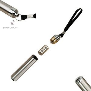Stainless Steel LED Flashlight With Rechargeable Battery And Yellow Light 9