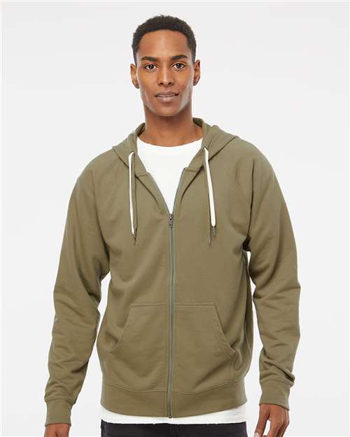 Unisex Icon Lightweight Loopback Terry Full-Zip Hooded Sweatshirt - SS1000Z 46