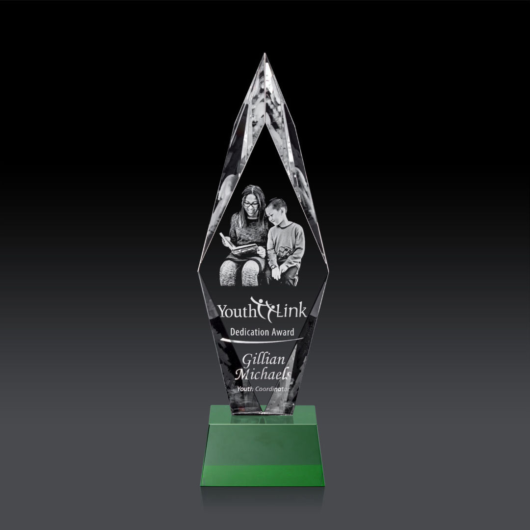 Manilow Award on Robson Base (3D) - Green 4