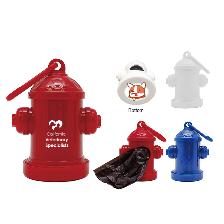 Fire Hydrant Pet Waste Bag Dispenser w/Hook 5