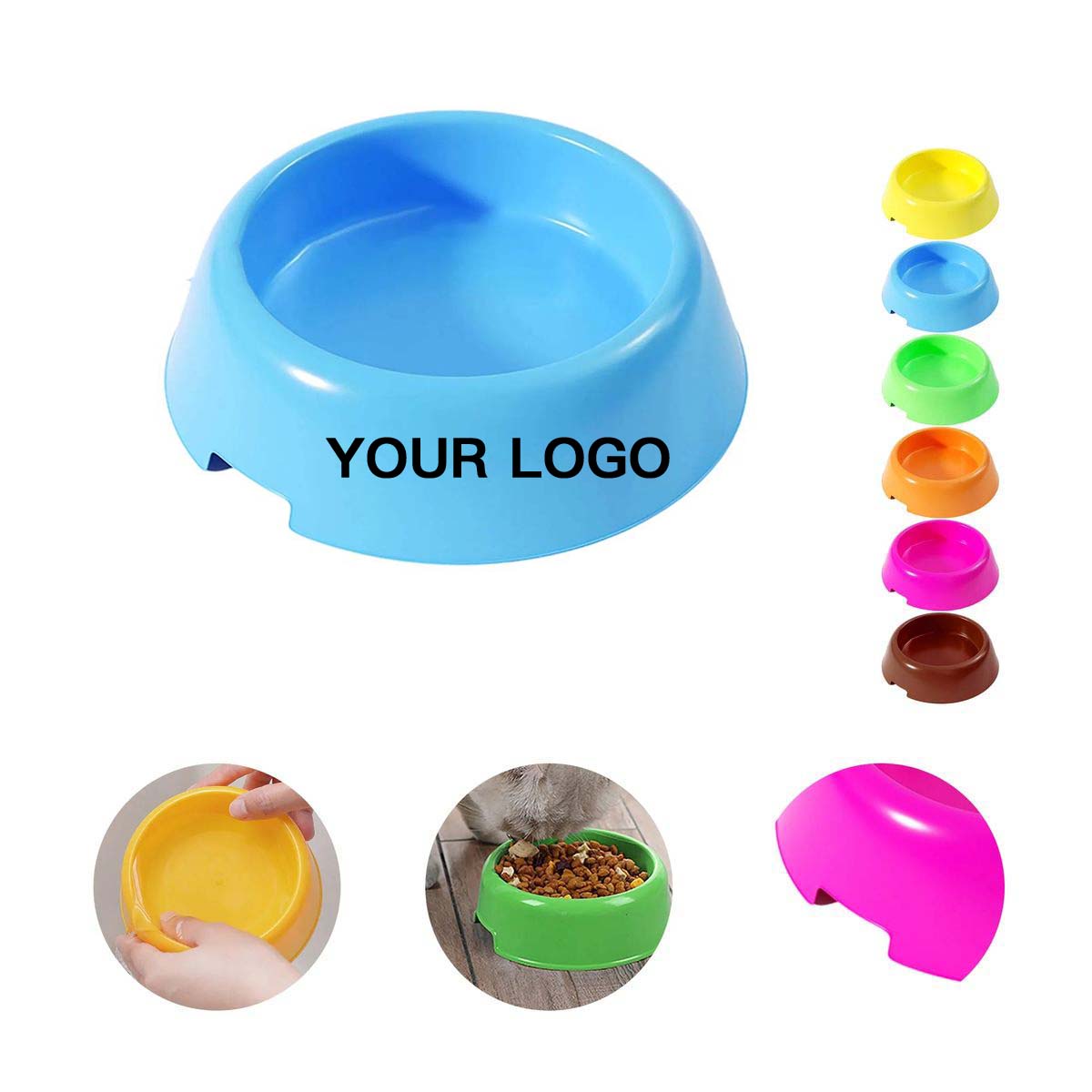 Smooth Edge Pet Feeding Bowl for Cats and Dogs 6