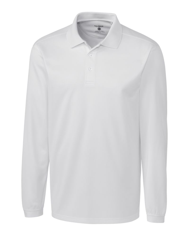 Clique Ice Pique Tech Mens Long Sleeve Polo 33