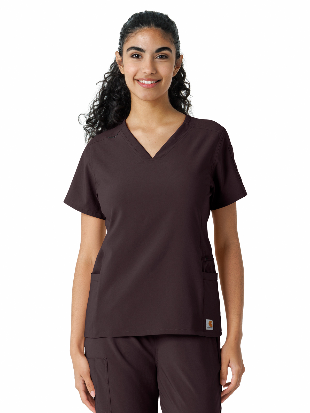 Carhartt Scrubs - Force Essentials - Women's Knit Panel Top 34
