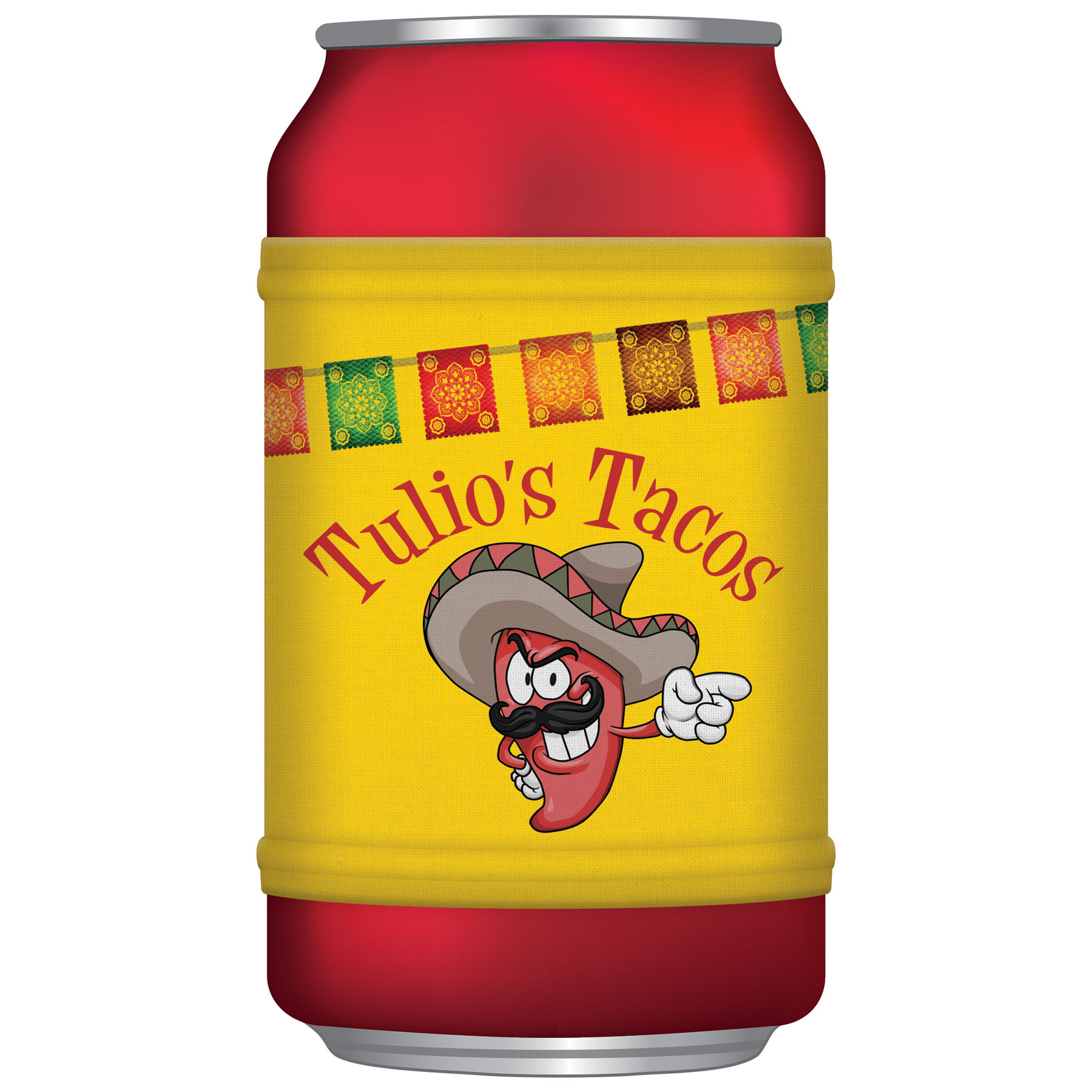 Aluminum Can Wrap, custom koozie with logo imprint 4