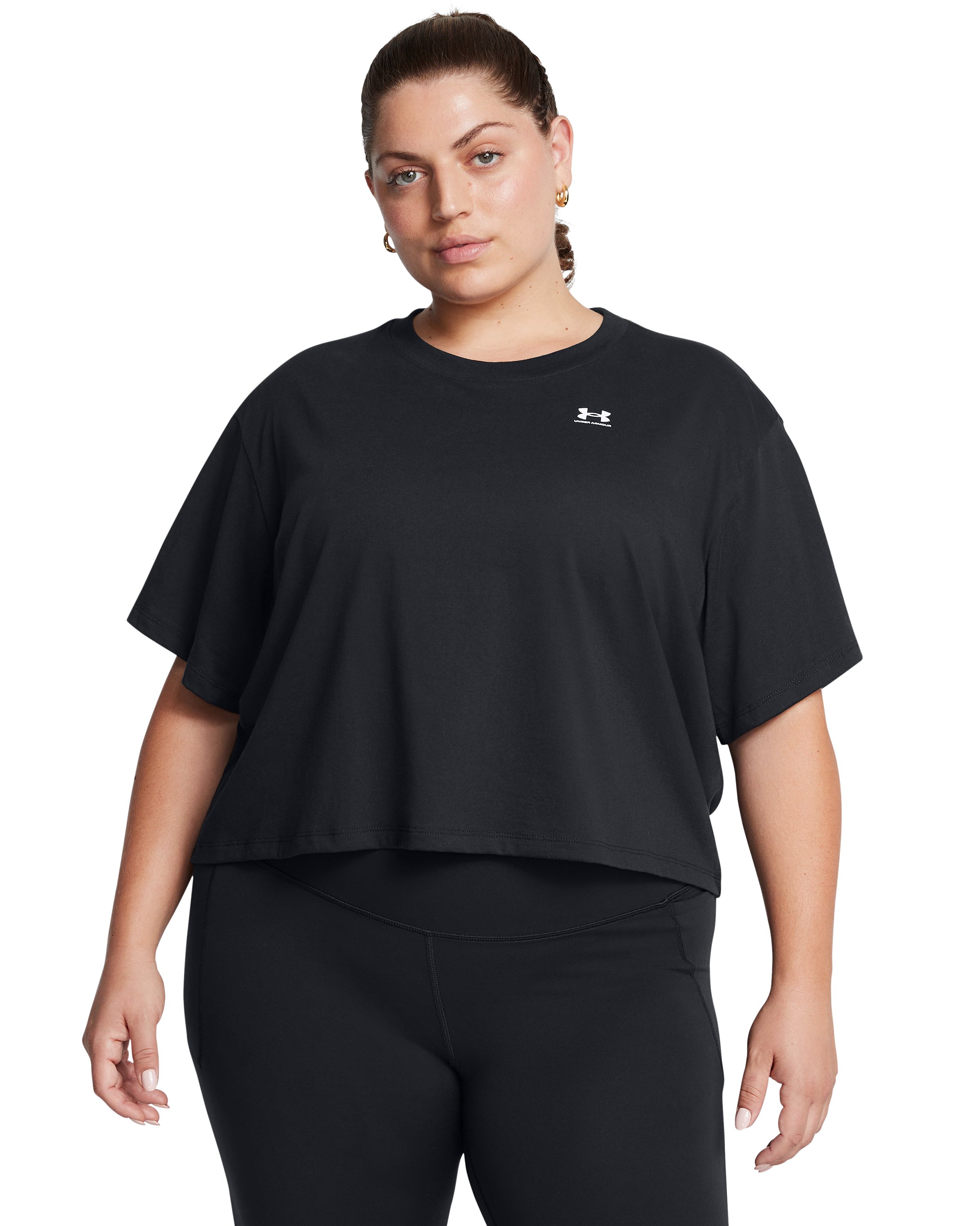 UA Boxy Crop Logo Women's Short Sleeve 1