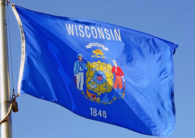 Wisconsin State Flag - 3' x 5' - Polyester 1
