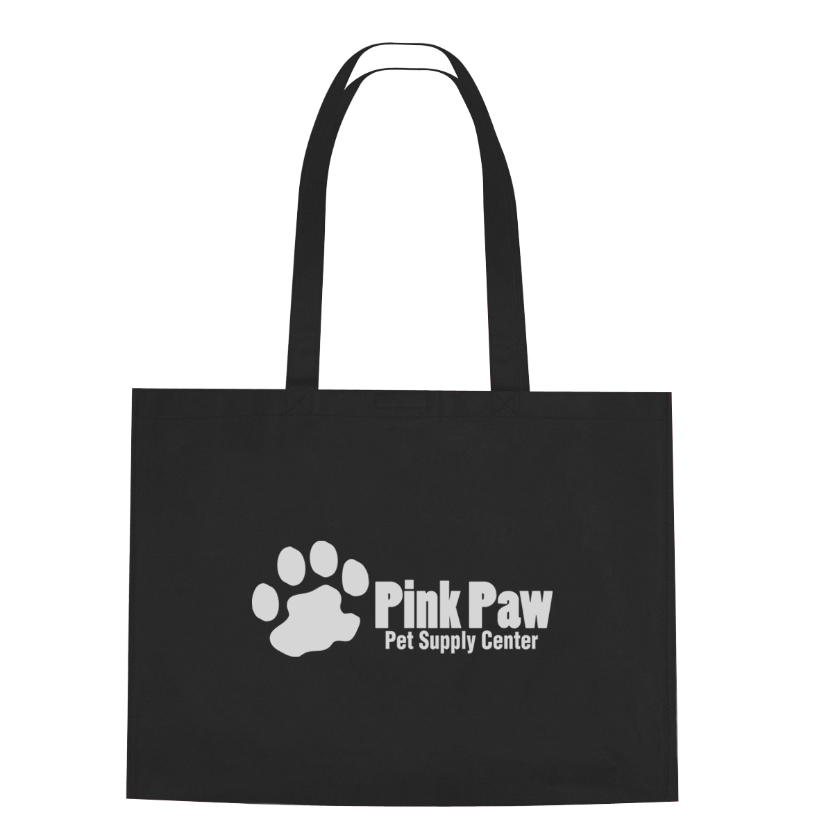 Non-Woven Shopper Tote Bag With Hook And Loop Closure 5