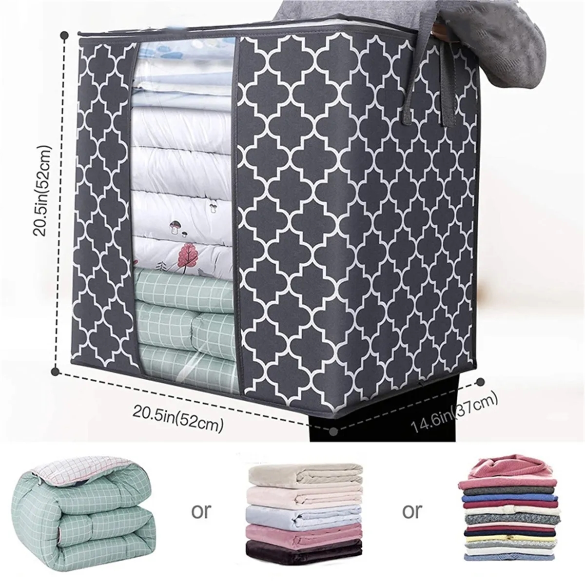100 L Storage Bags Large Blanket Clothes Organization 5