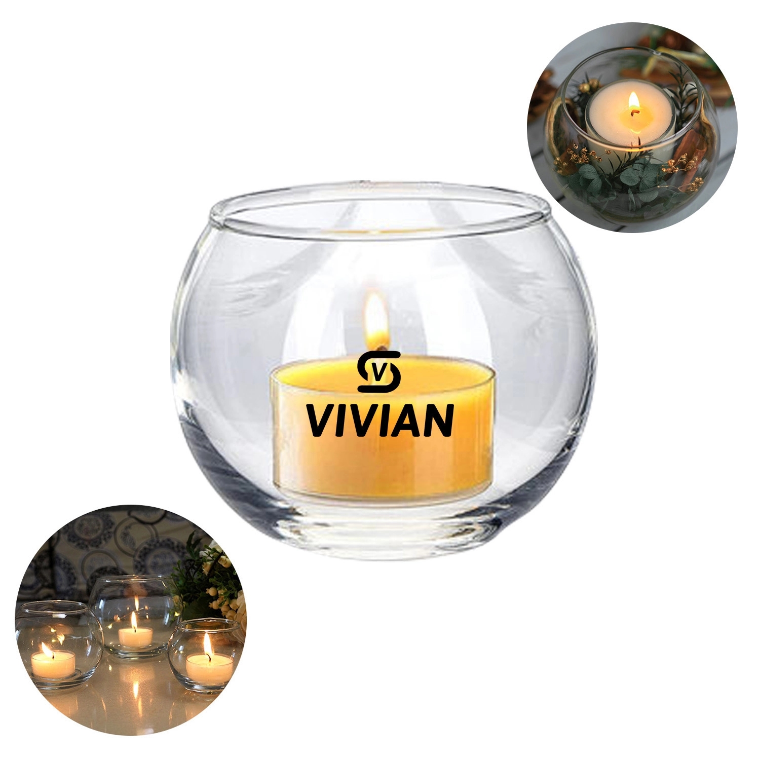 Glass Candle Holder For Tea Lights 4