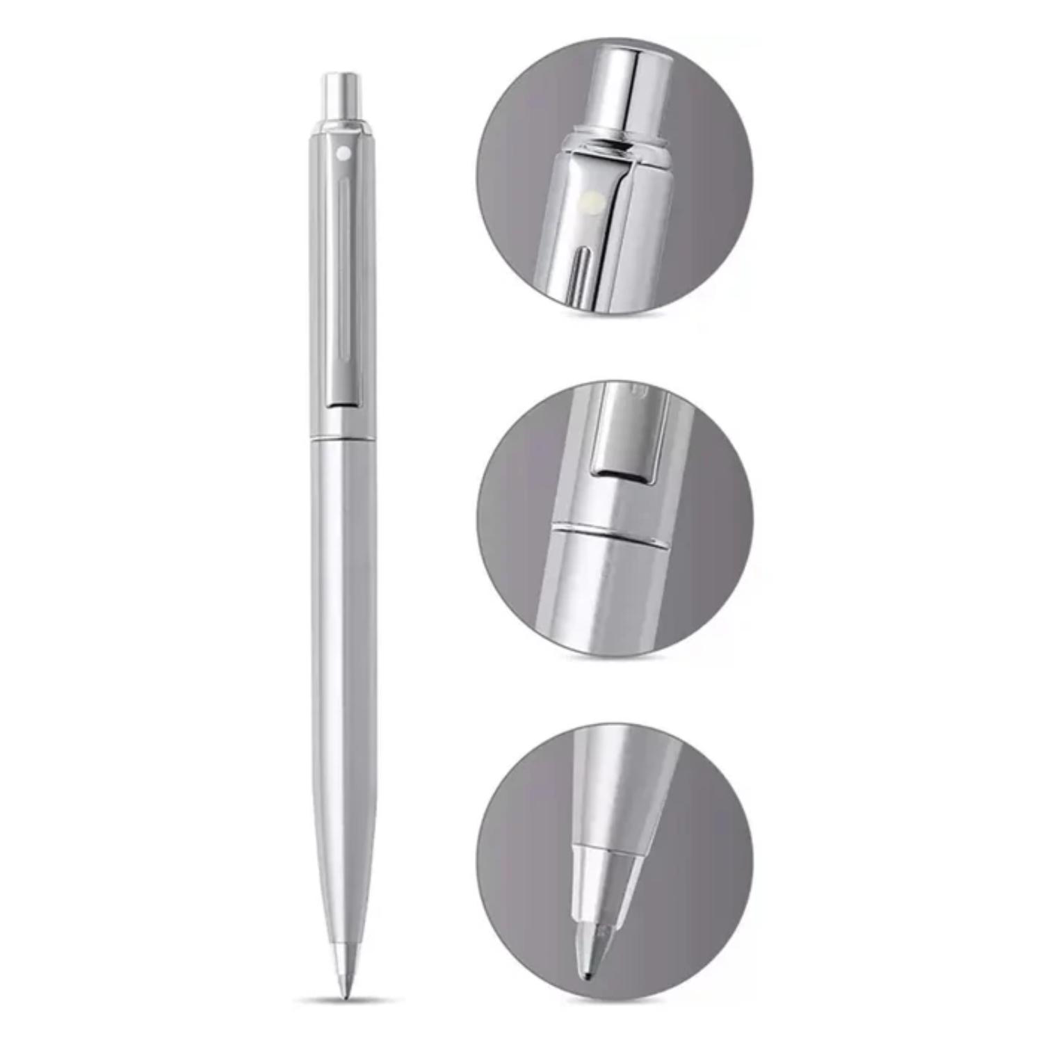 SHEAFFER® Sentinel 323 Brushed Chrome Executive Ballpoint Pen w/ Gift Box 6