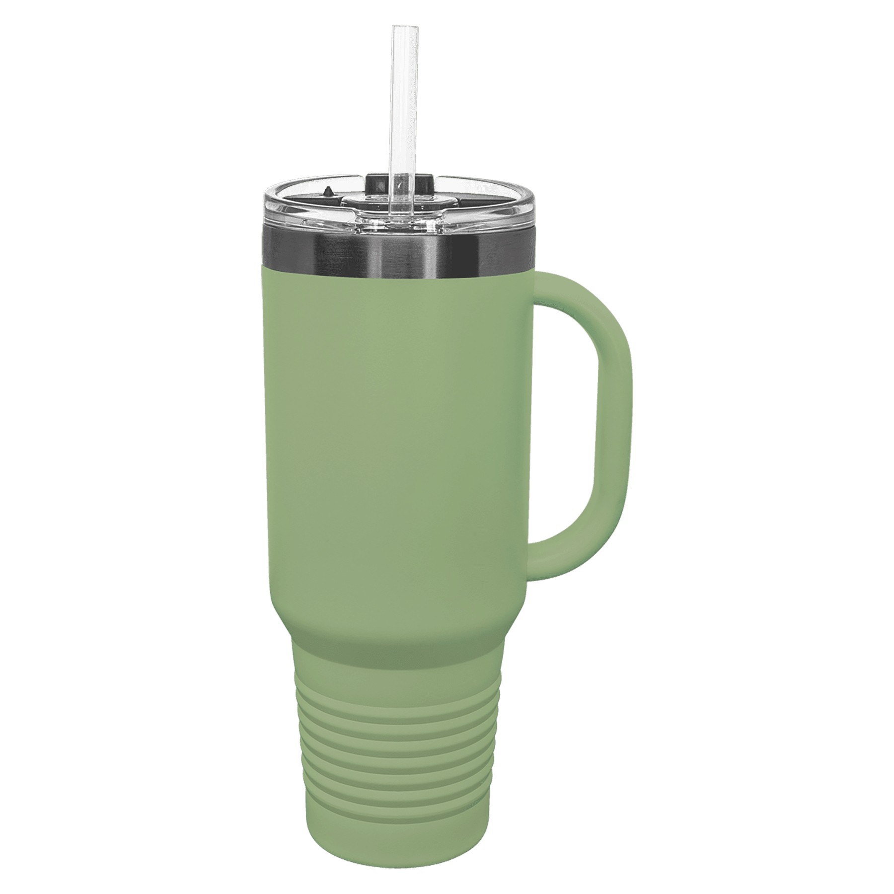 Polar Camel 40oz Ghost Black ION-Plated Travel Mugs w/ Straw 33