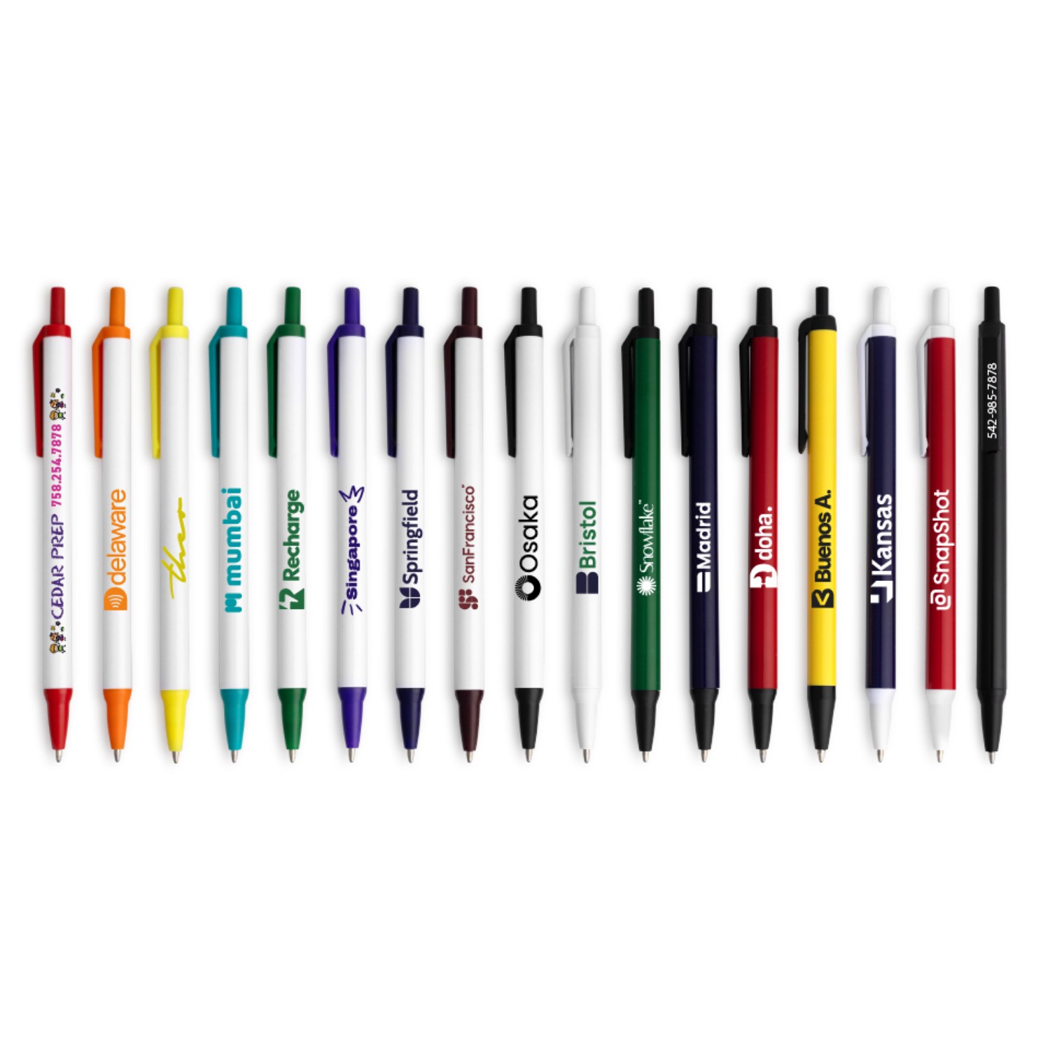 Amber Stick Click Pen 5