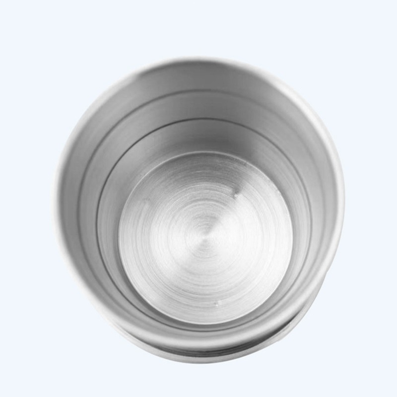 250ML Travel 304 Stainless Steel Collapsible Cup w/ Metal Keychain 8