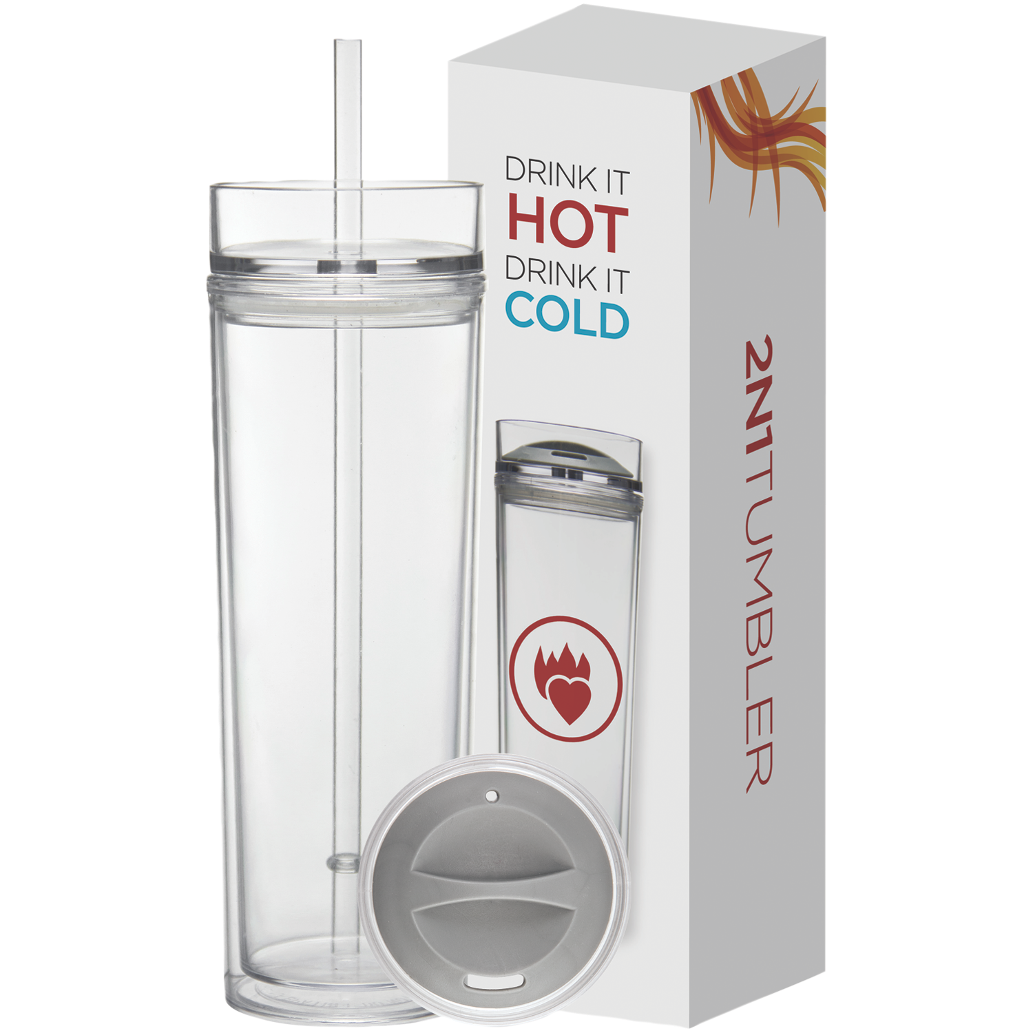 16 Oz Tube Tumbler Hot & Cold Gift Set 3