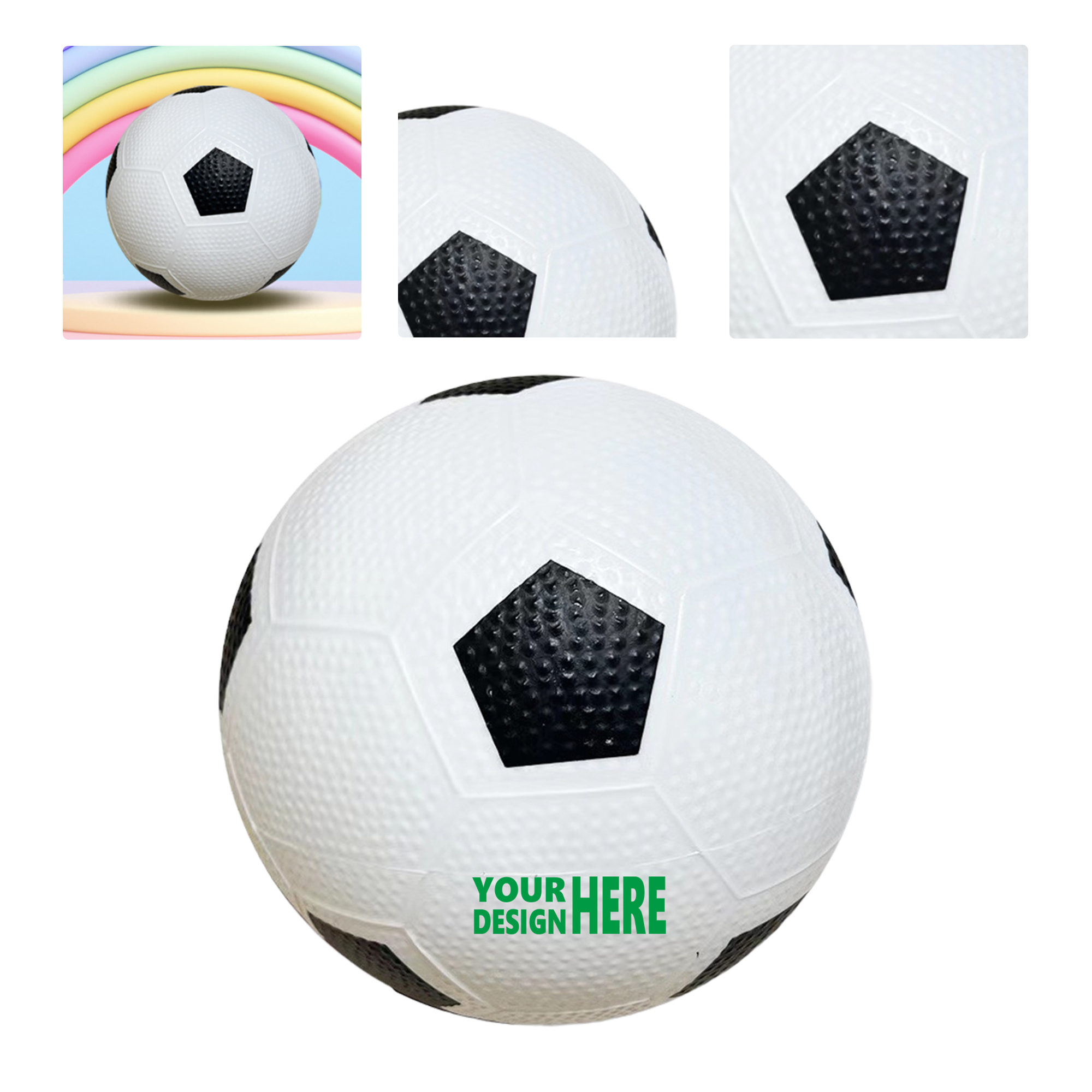 MOQ 50 Colorful Soft Inflatable Soccer Toy Ball for Kids 2