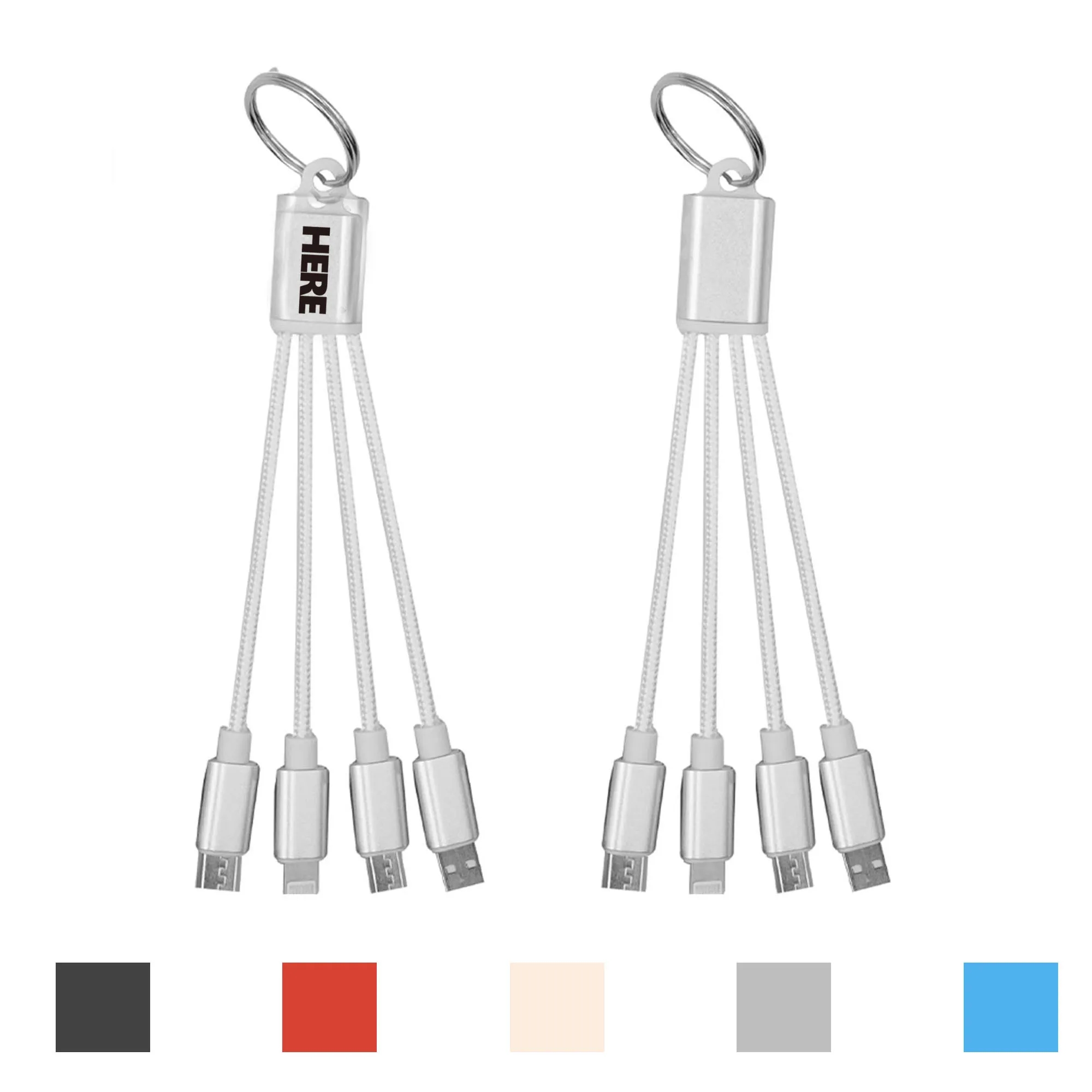 Keychain 4-In-1 Charging Cable