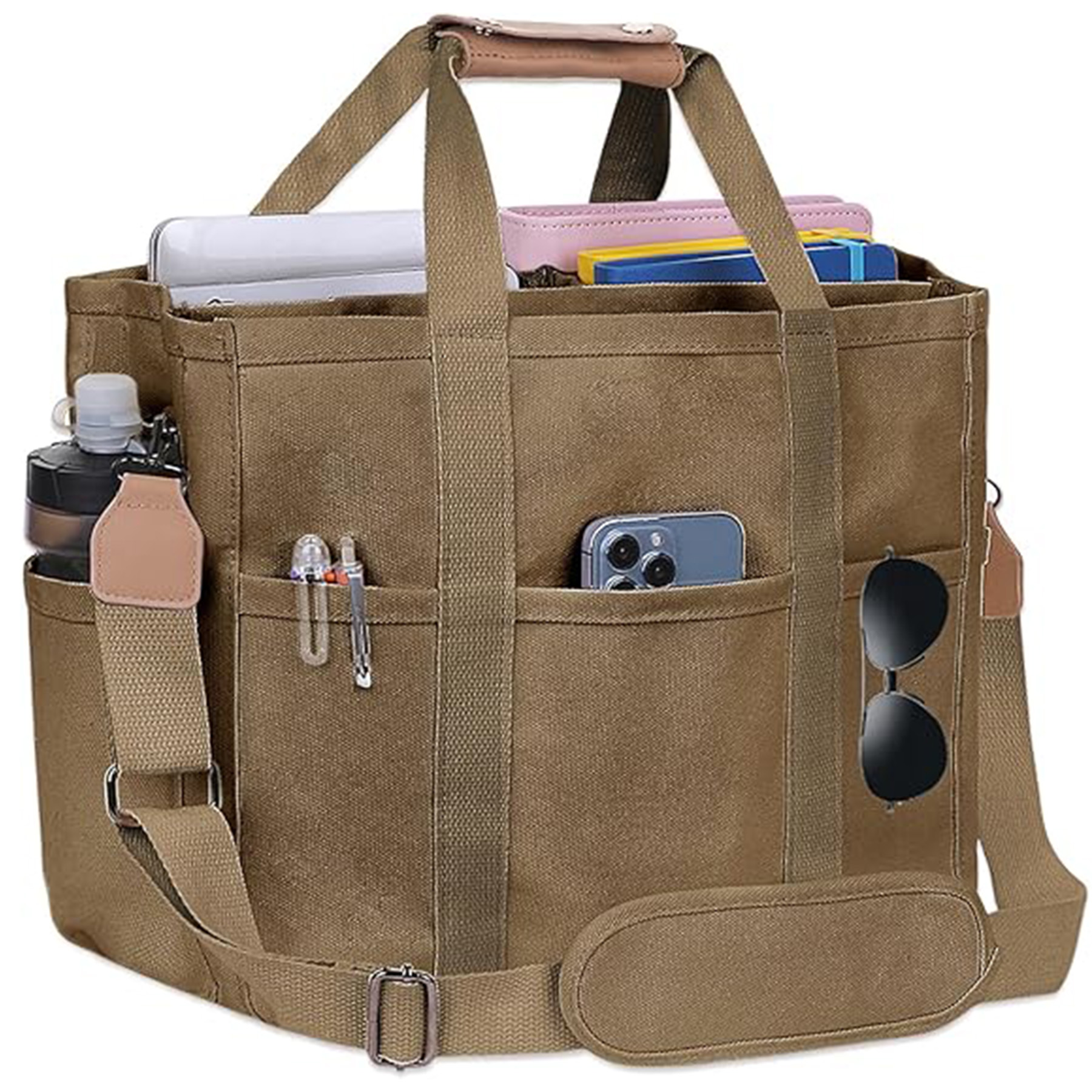 Multifunctional Canvas Tote Bag 8
