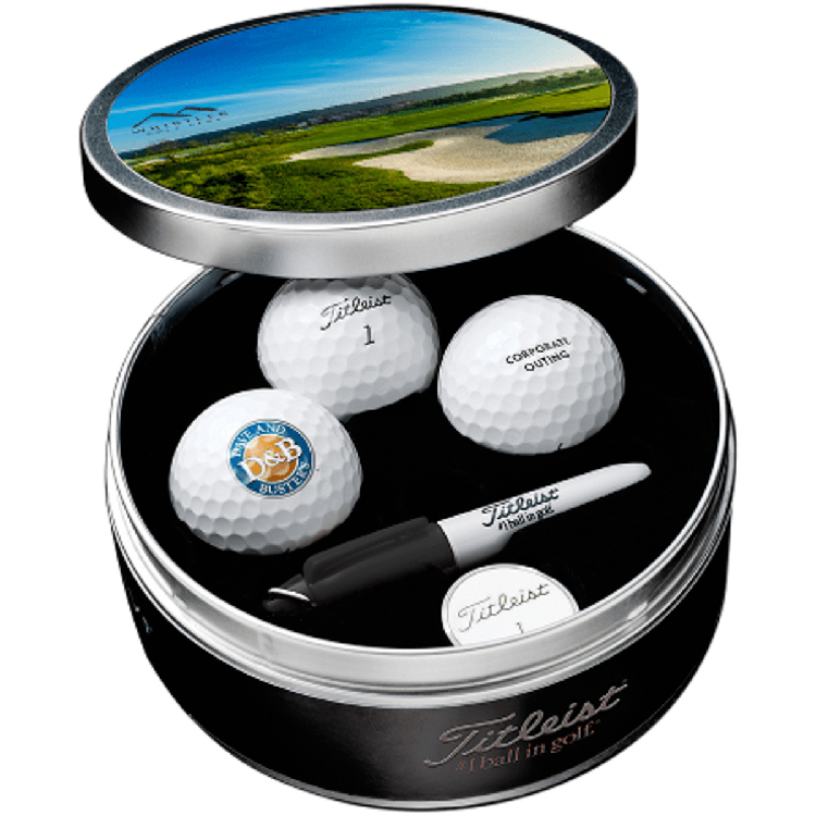 Titleist 3-Ball Tin with Custom Lid 2