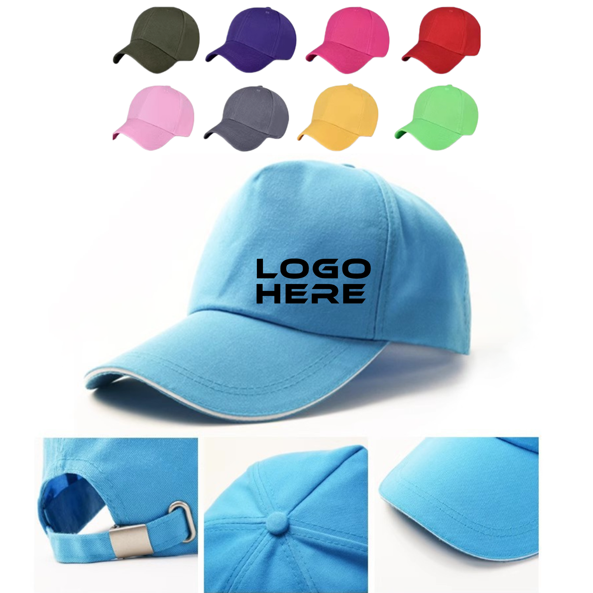 Breathable Cotton Baseball Cap For Shade 1
