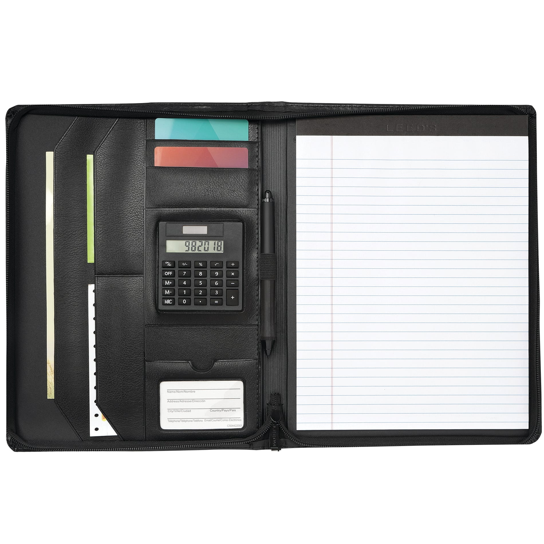 FSC® Mix Manchester Zippered Padfolio 2