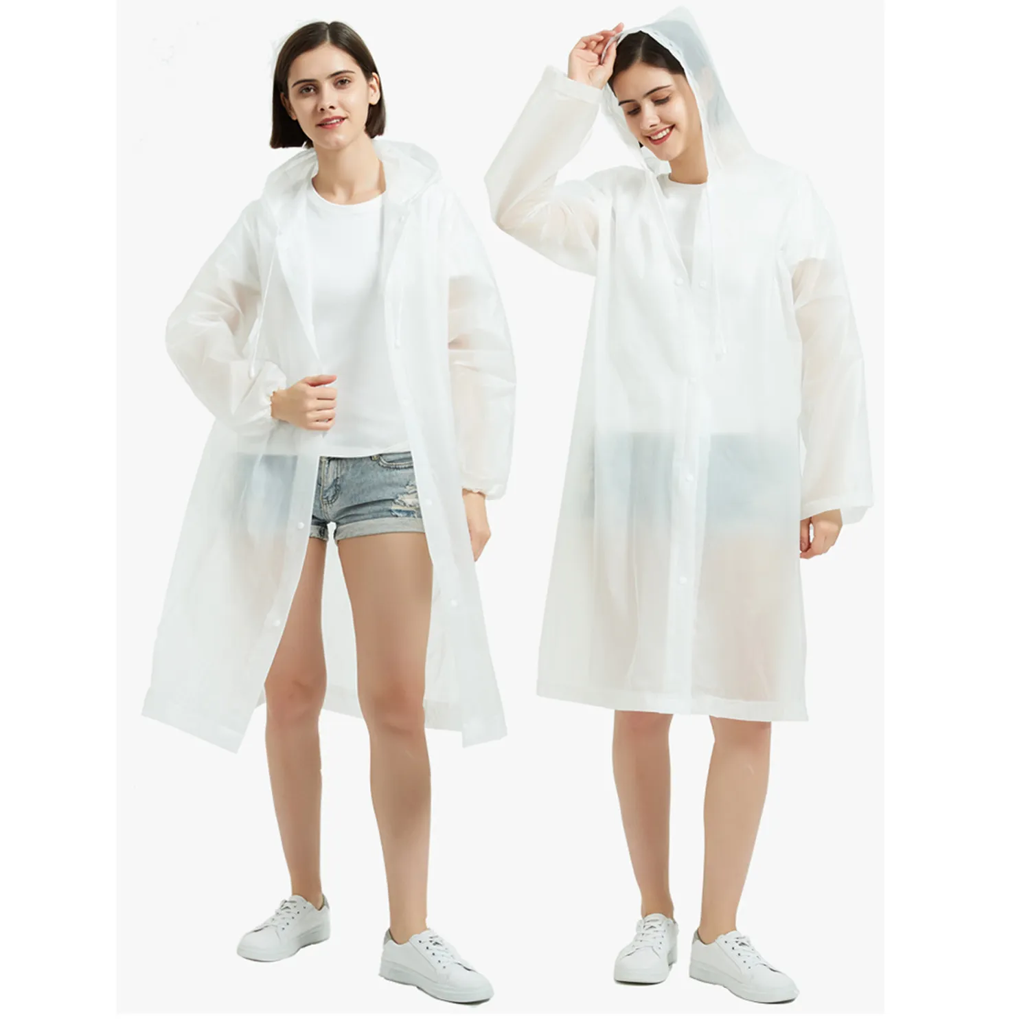 Reusable EVA Raincoat For Kids & Adults 4