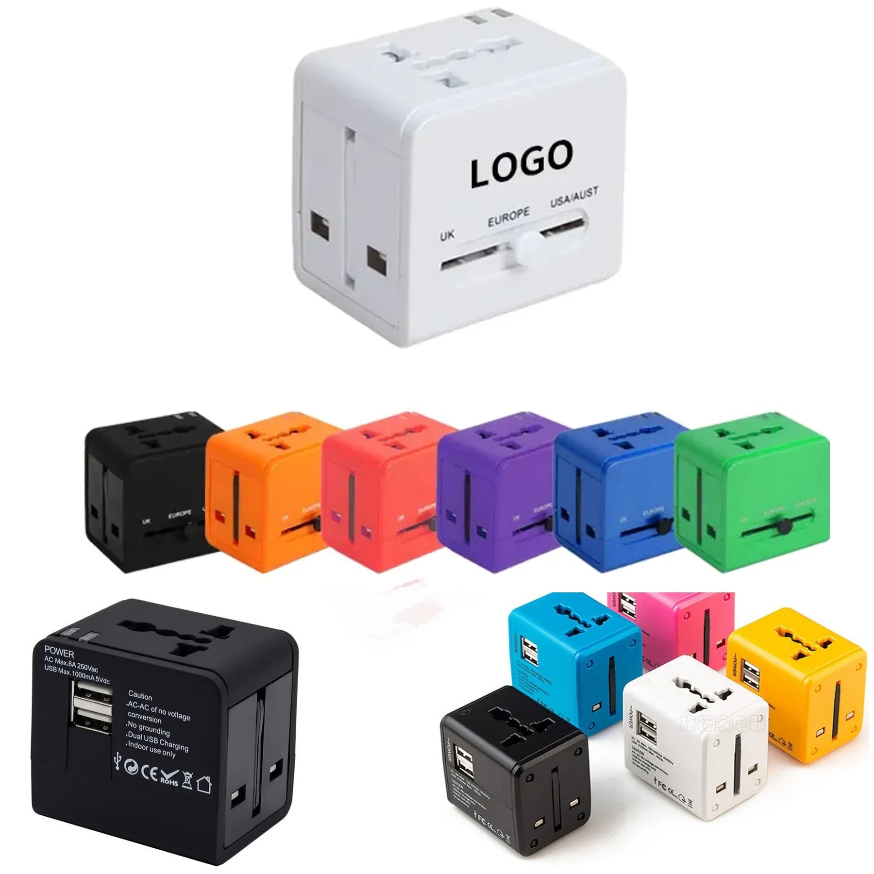 International Universal Usb Travel Charger 5
