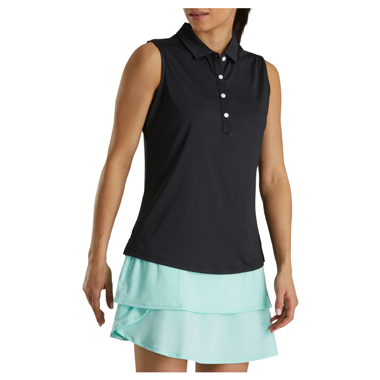 FootJoy Ladies Sleeveless Essential Shirt- Solid 3