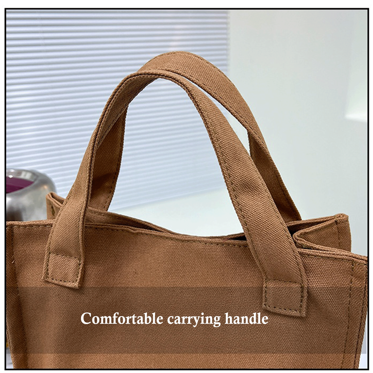 Multiple Pockets large shopping shoulder Canvas Tote Bag 13