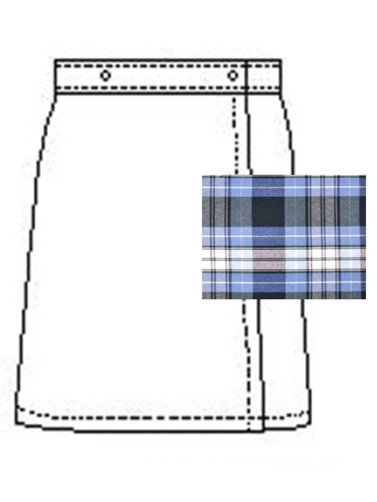 A+ Uniforms - Girls' Blend Plaid Skort 1