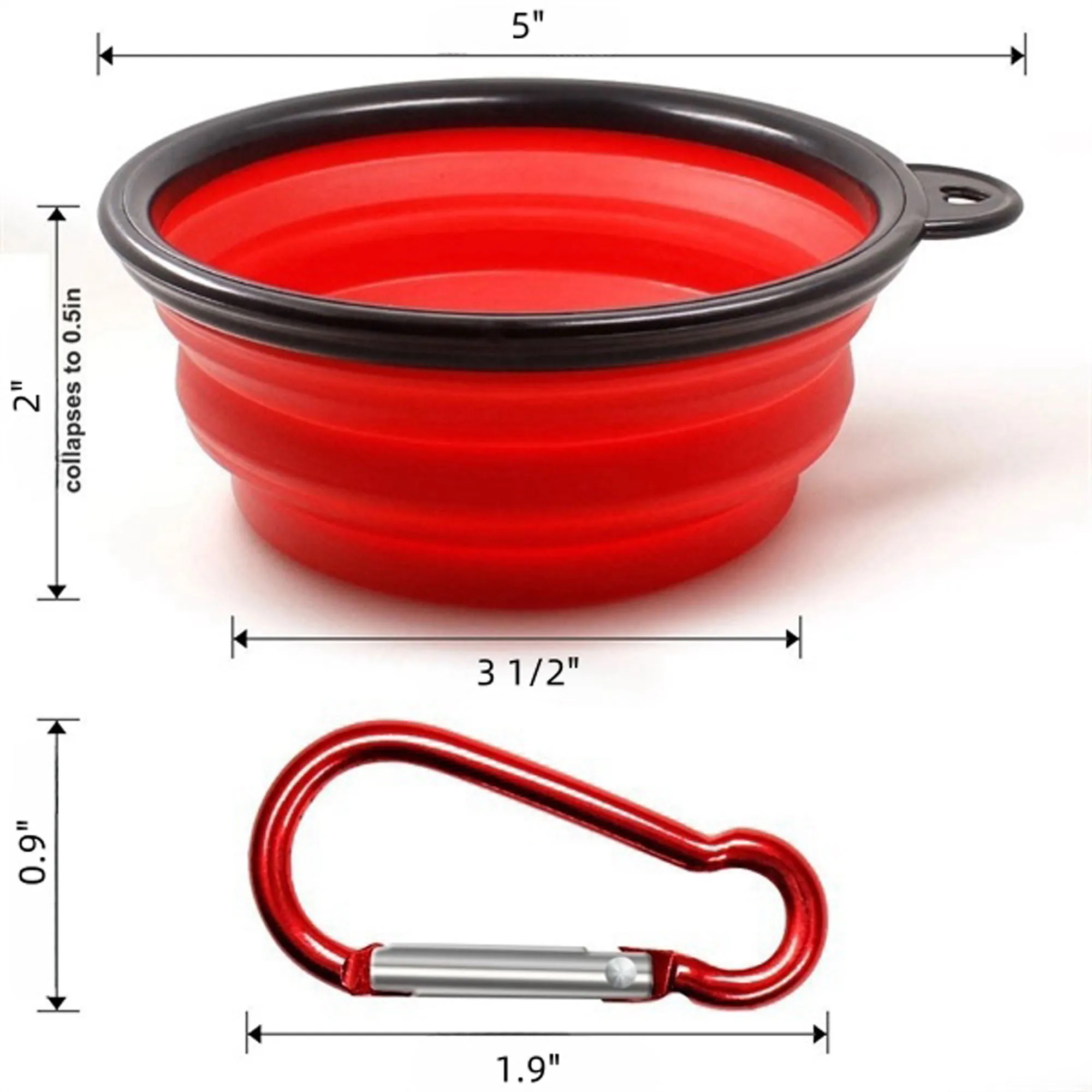 12oz Foldable Pet Dog Bowl 3