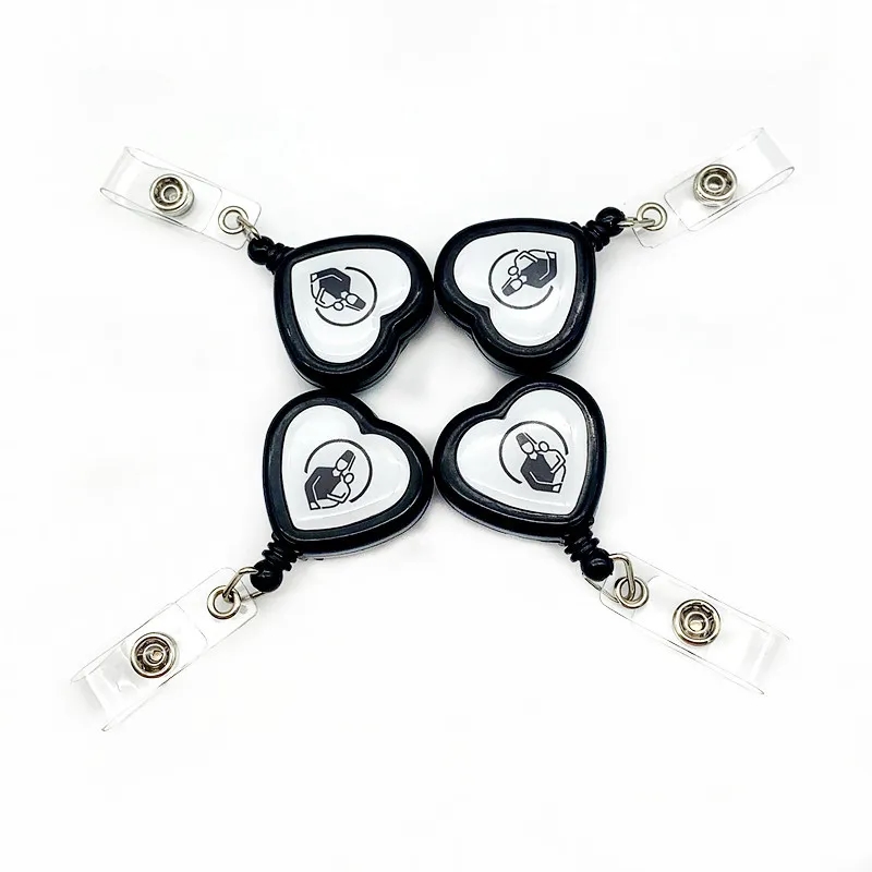 Heart Shape Retractable Badge Holder 4