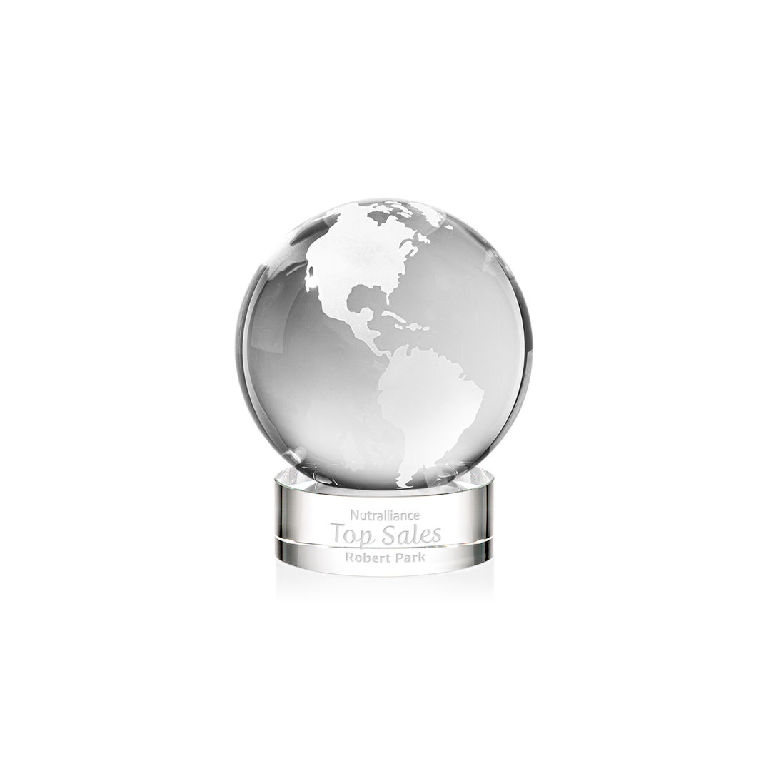Globe Award on Stanrich Base - Clear 9