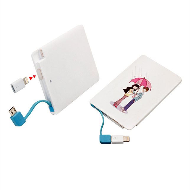 Promotional Gift Silm Thin Card Shape Power Bank 4000mah 1